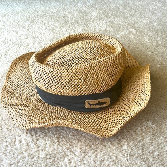 J Hats fedora style straw hat. - Picture 1 of 5